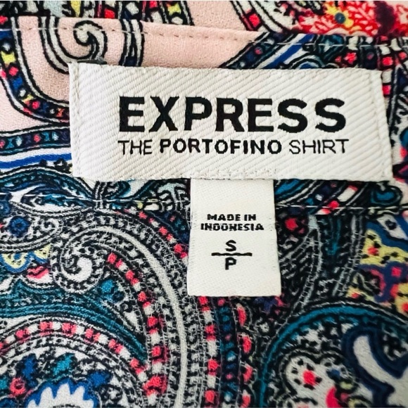 Express Multicolor Paisley Button Down Shirt - Picture 4 of 6